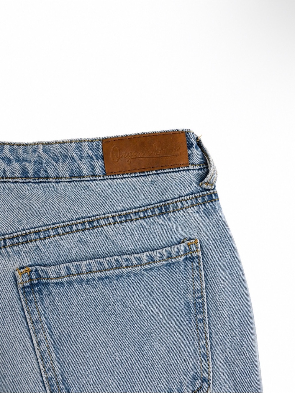 Original Blue Light Wash Smiley Face Jeans - Picture 3 of 3